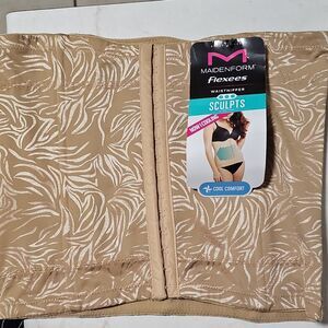 Maidenform Flexees Waistnipper Ultra Firm Sculpt Cool Comfort Beige L Slimming